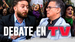 Agustín Laje Vs Periodista F3minist4 DEBATEN sobre el 8m [upl. by Hseyaj]