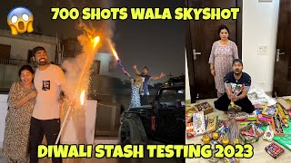 INDIA’S First 688 HAND SKYSHOT TESTING😍  DIWALI STASH 2023 [upl. by Atnwahs]