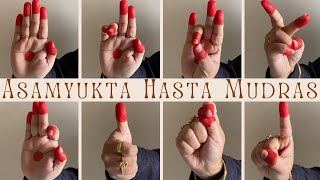 Bharatanatyam Basic Episode 6 Asamyukta Hasta Mudras  Single Hand Gestures with Meaning amp Shloka [upl. by Yenruoj]