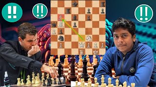 Best Wonderful Chess Game 07 By Magnus Carlsen vs Pranav V [upl. by Zelazny]