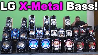 🟢 Os 4 Top de linha LG Xmetal Bass 🟢 O MELHOR vídeo de mini system que já fiz [upl. by Enelyar]