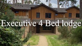 Centre Parcs Woburn Executive 4 bed Lodge Tour [upl. by Anerbes]