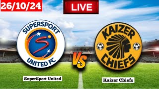 SuperSport United vs Kaizer Chiefs  PSL  Live Match Score Today [upl. by Artcele]