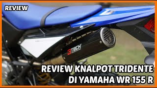 Review Knalpot Tridente di Yamaha WR 155 R [upl. by Ahsilrae]