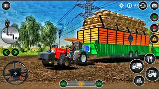 Tractor farming game tractor farming wala game video Tractor trolley gameandroidgames game play [upl. by Creighton]