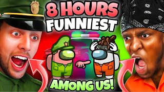 8 HOURS OF SIDEMEN AMONG US FUNNIEST VIDEOS [upl. by Zinah]