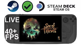 Sea of Thieves online on Steam DeckOS in 800p 40Fps Live [upl. by Seen]