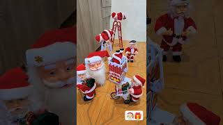 Santa Claus climbing pushing trolley to town again 🎅🎁🤔 [upl. by Reyotal]