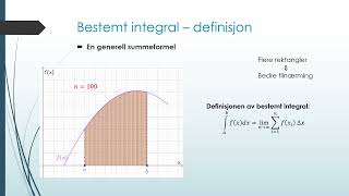 Bestemt integral definisjon [upl. by Amick]