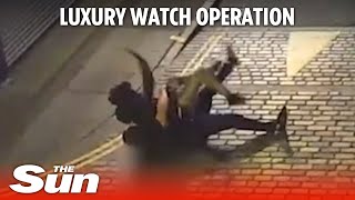 Undercover police sting catches luxury watch thieves in central London [upl. by Oletha179]