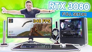 FULL RTX 3080 Gaming Setup Ultrawide Monitor 3080 PC Build amp Peripherals  w Benchmarks [upl. by Tavey]