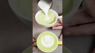 Next level Matcha latteart 23 latte latteart [upl. by Eitten]