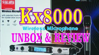 Unboxing and Review📢KX8000 SHALANRA UHF Wireless Microphone [upl. by Goodill390]