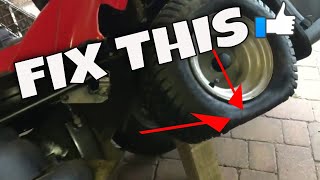 How To Repair a Punctured Lawn Tractor Tyre  Tubeless Tire Repair [upl. by Fernas]