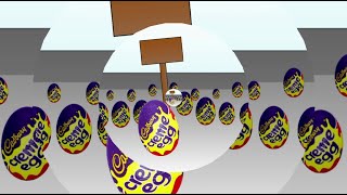 Cadburys Creme Egg Crowd Crush Ident Logo Lets Effects [upl. by Atirihs546]