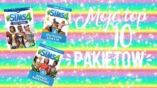 Moje TOP 10 pakietów do The Sims 4 dodatki pakiety rozgrywki akcesoria [upl. by Haldane]