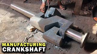 Machining process of Compressor Crankshaft with 100yrs old Technology [upl. by Ilek510]