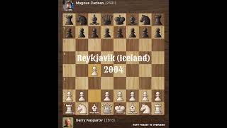 Garry Kasparov vs Magnus Carlsen • Reykjavik  Iceland 2004 [upl. by Laurie385]