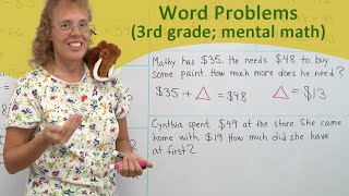 Write an addition or a subtraction with an unknown for word problems 3rd grade math [upl. by Llenrahc]