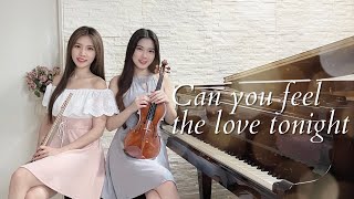 獅子王The Lion King《Can you feel the love tonight》附樂譜 Violin＆Flute version｜cover by 長笛琴人 [upl. by Artap]