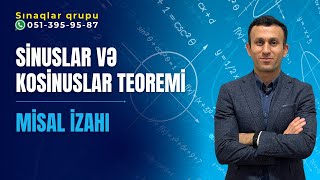 Sinuslar və kosinuslar teoremi Misal izahı [upl. by Inoue]