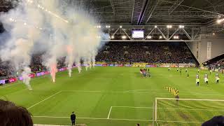 Vitesse  Feyenoord Gelre Dome Arnhem var 00 Uitvak Support Rotterdam Awaydays matavz mist penalty [upl. by Yhtimit]