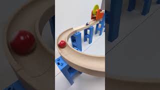 marble Run Race ASMR 155 Wooden Wave Course Colorful Marbles marblerun marblerunrace asmr [upl. by Jeannette]