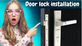 Mortise Handle Lockset Installation  plantex officialmicro24 [upl. by Irrek551]