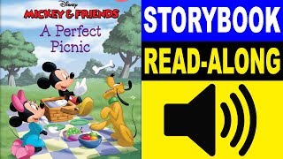 Mickey amp Friends Read Along Story book  A Perfect Picnic  Read Aloud Story Books for Kids [upl. by Skill167]