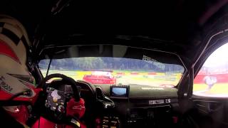 Onboard Camera  Spa race 1  Ferrari 458 GT3 Marco Frezza [upl. by Goulder]