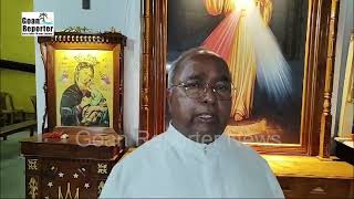 Goan Reporter News Rev Fr Simpliciano speaks on the Significance of Feast Mass for Menino Jesus [upl. by Kipper]