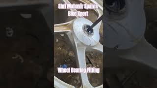 Wheel BearingFitting bearingssplendorhondabikepassionpulsarrepairviralvideoautomobileshorts [upl. by Zobkiw]