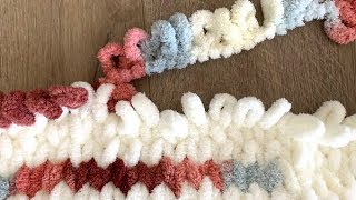 How to Make a Loop Yarn Blanket [upl. by Brenton208]