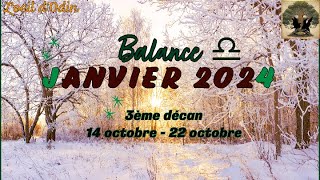 Balance 3ème décan  janvier 2024 [upl. by Noli]