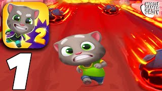 TALKING TOM GOLD RUN 2  Gameplay Walkthrough Part 1  World 1 iOS Android [upl. by Mellisa88]