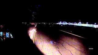 KBOS A340300 Cockpit Takeoff by Night GoPro2 [upl. by Mallina170]