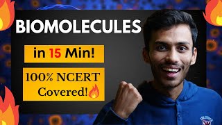 Biomolecules Fast One SHOT🔥  Full Revision in 15 Min  NCERT Line to Line  NEET  Class 11 [upl. by Okimik]