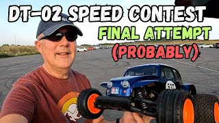 cw01creations46 DT02 Speed Contest Final Attempt Probably Tamiya DT02 Brushless [upl. by Leola]