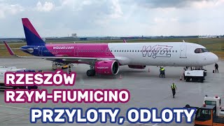 RzeszówJasionka RzymFiumicino  Przyloty i odloty [upl. by Kauppi176]