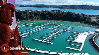 Controversial Waiheke Island marina welcomes first boats [upl. by Anirtak937]