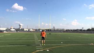 Carson White Aledo High School freshman booms 53 yard field [upl. by Moreland]