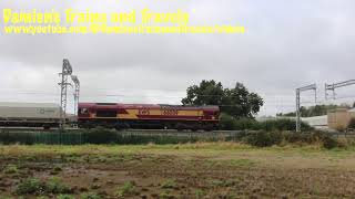 Midland Main Line EWS Class 66 No 66089 Passing Harrowden Junction The Slips 9th October 2024 [upl. by Gravante850]