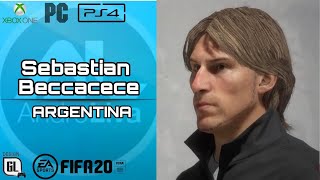 FIFA 20  Face SEBASTIAN BECCACECE Tutorial [upl. by Leirej]