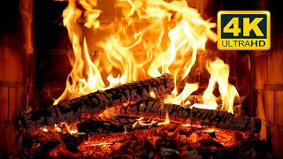 🔥 Cozy Fireplace 4K 12 HOURS Fireplace with Crackling Fire Sounds Crackling Fireplace 4K [upl. by Lehcir]