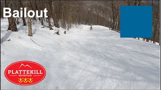 Skiing Bailout at Plattekill Mountain Mar 4th 2024 [upl. by Wende419]