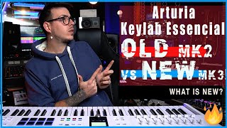 🎹 Arturia KeyLab Essential NEW vs OLD Whats New  Mk3 vs Mk2 [upl. by Yecaj]