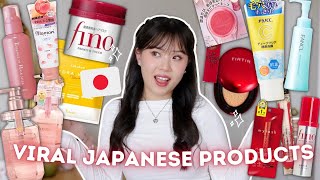 TRYING ALL THE VIRAL JAPANESE BEAUTY PRODUCTS 🇯🇵 [upl. by Grubman]