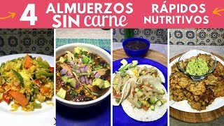 4 almuerzos SIN carne nutritivos y rendidores  Cocina de Addy [upl. by Deste117]