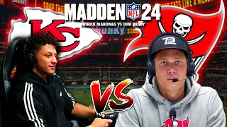 NFL QBS Play Madden 24 Patrick Mahomes Vs Tom Brady [upl. by Guyon]