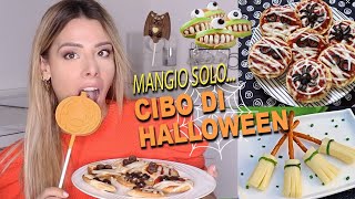 HO MANGIATO SOLO CIBO DI HALLOWEEN PER 24 ORE finito malissimo [upl. by Moonier]